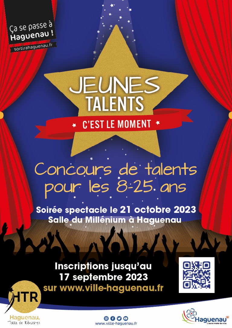 Affiche concours jeunes talents 2023