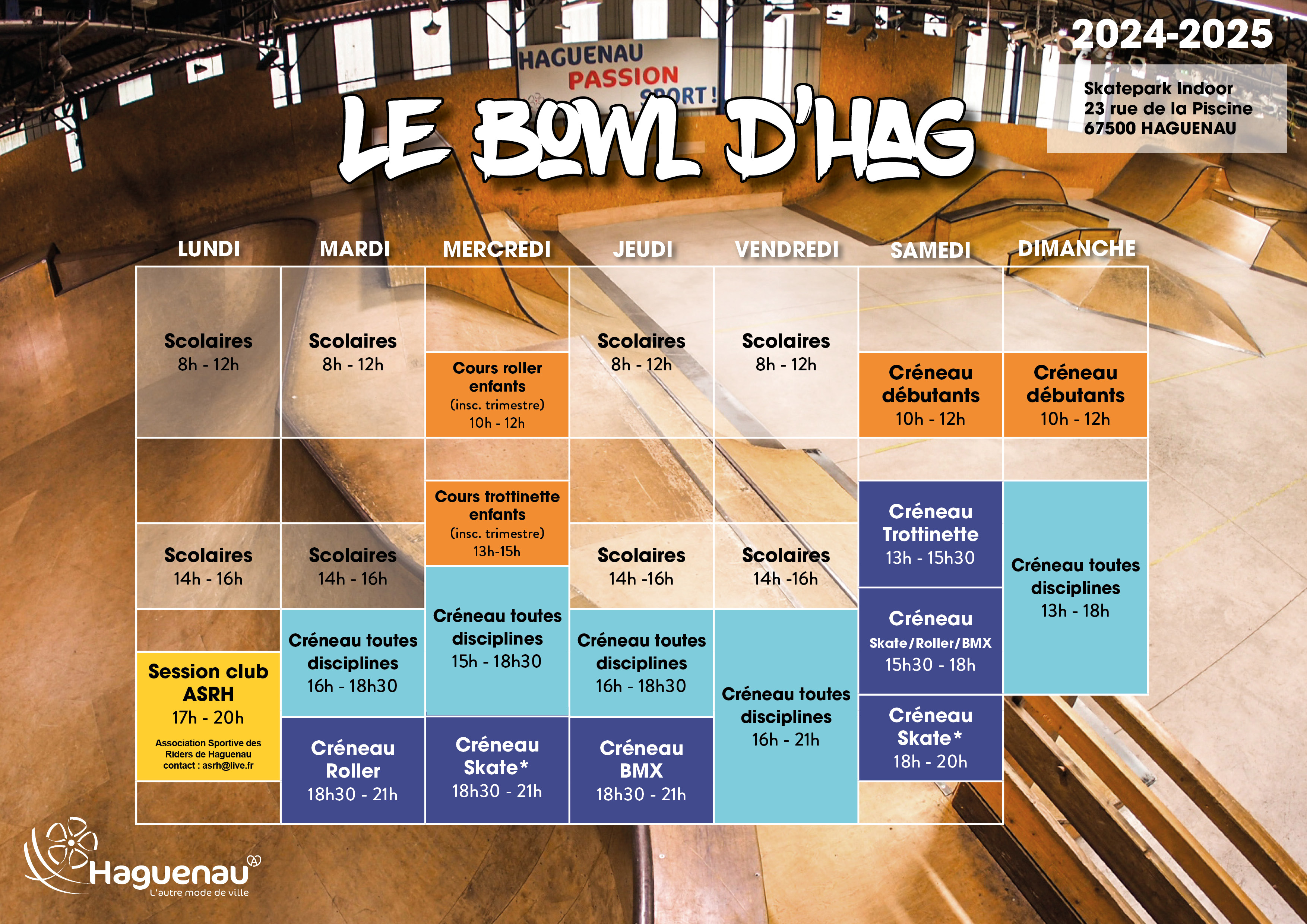 BDH horaires 24-25