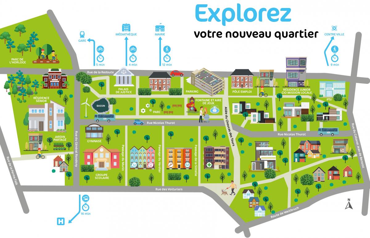 Plan de l'Eco-quartier Thurot