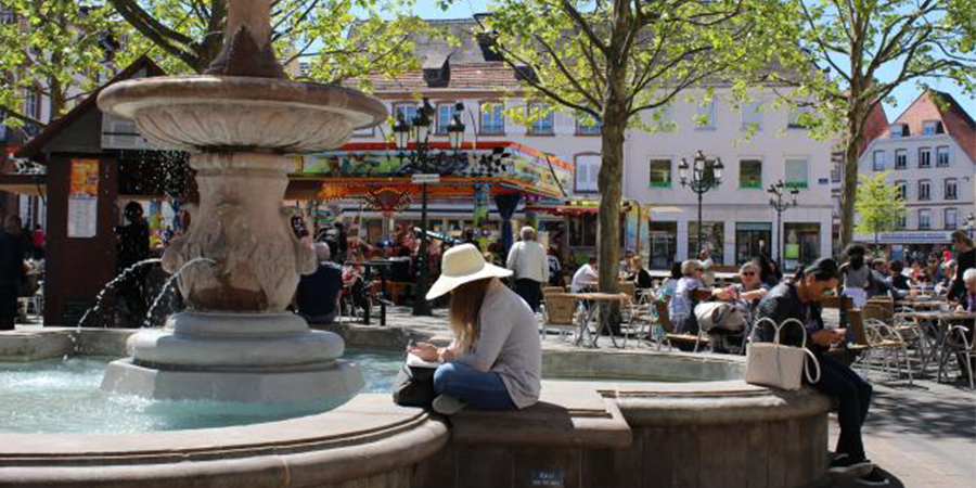 Installation de Fontaines, Haguenau