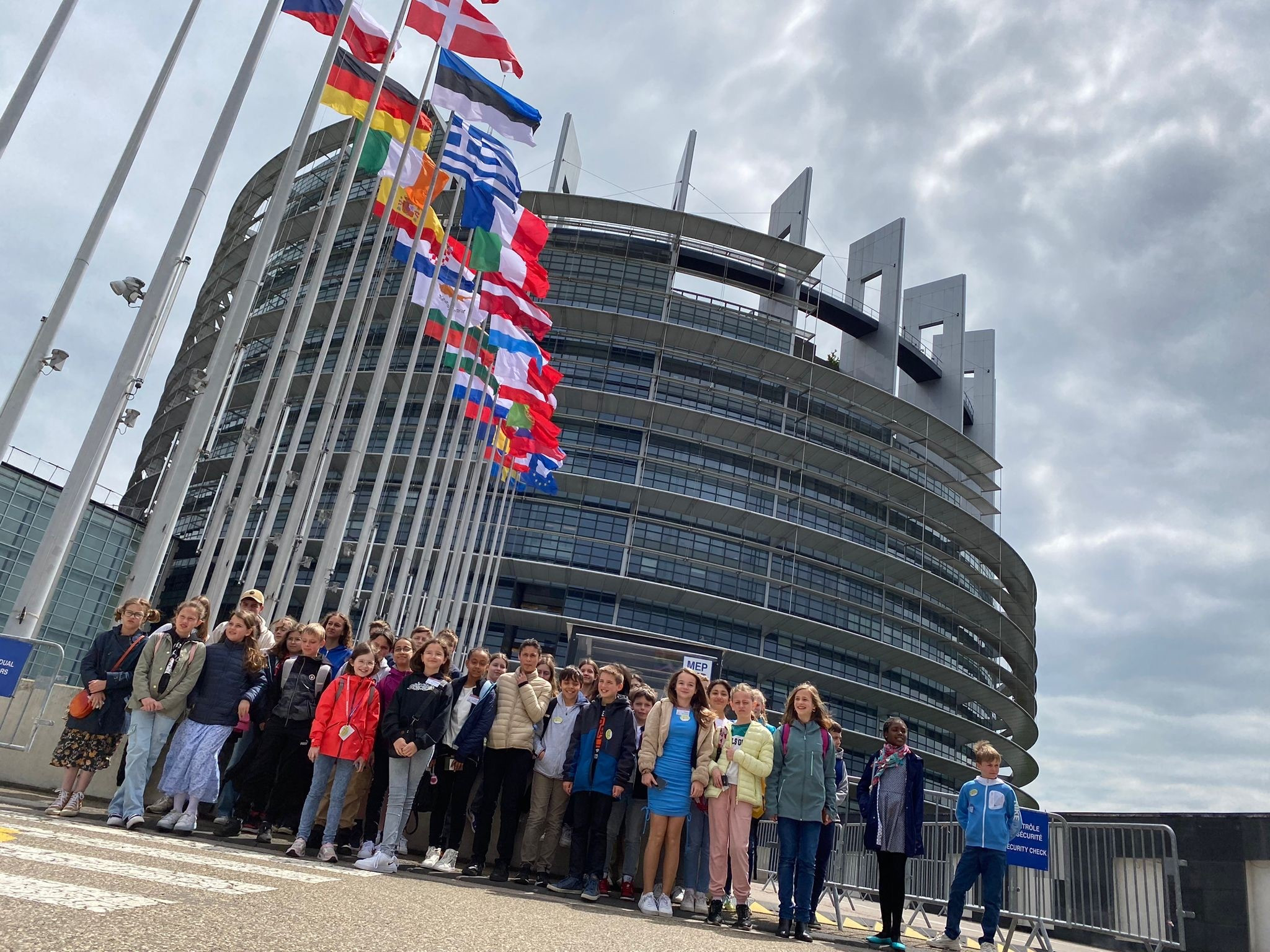 Visite du Parlement européen avec les membres du Conseil Municipal des Enfants et du Conseil Intercommunal des Jeunes de l’Agglomération de Haguenau